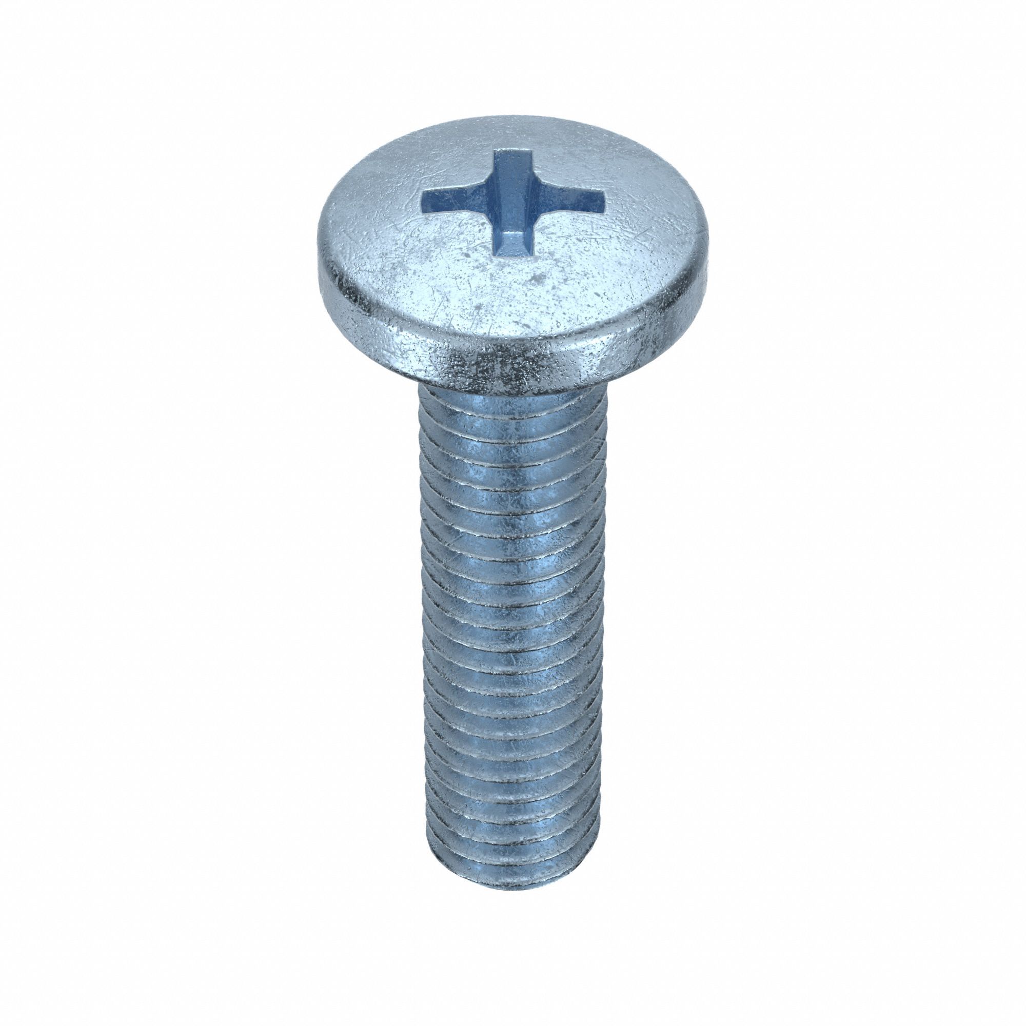 Machine Screws: M5x0.80 Thread Size, 20 mm Lg, Steel, Zinc-Plated, Pan, JIS Phillips, 25 PK