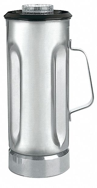 Blender Container with Lid and Blade: 64 oz Container Capacity, Black/Silver