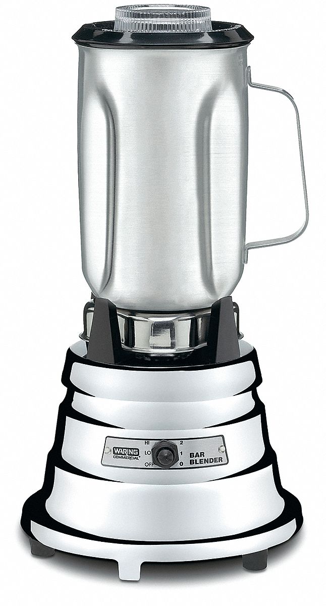 WARING COMMERCIAL Bar Blender, 32 Oz, Silver 6GUF1BB900S Grainger