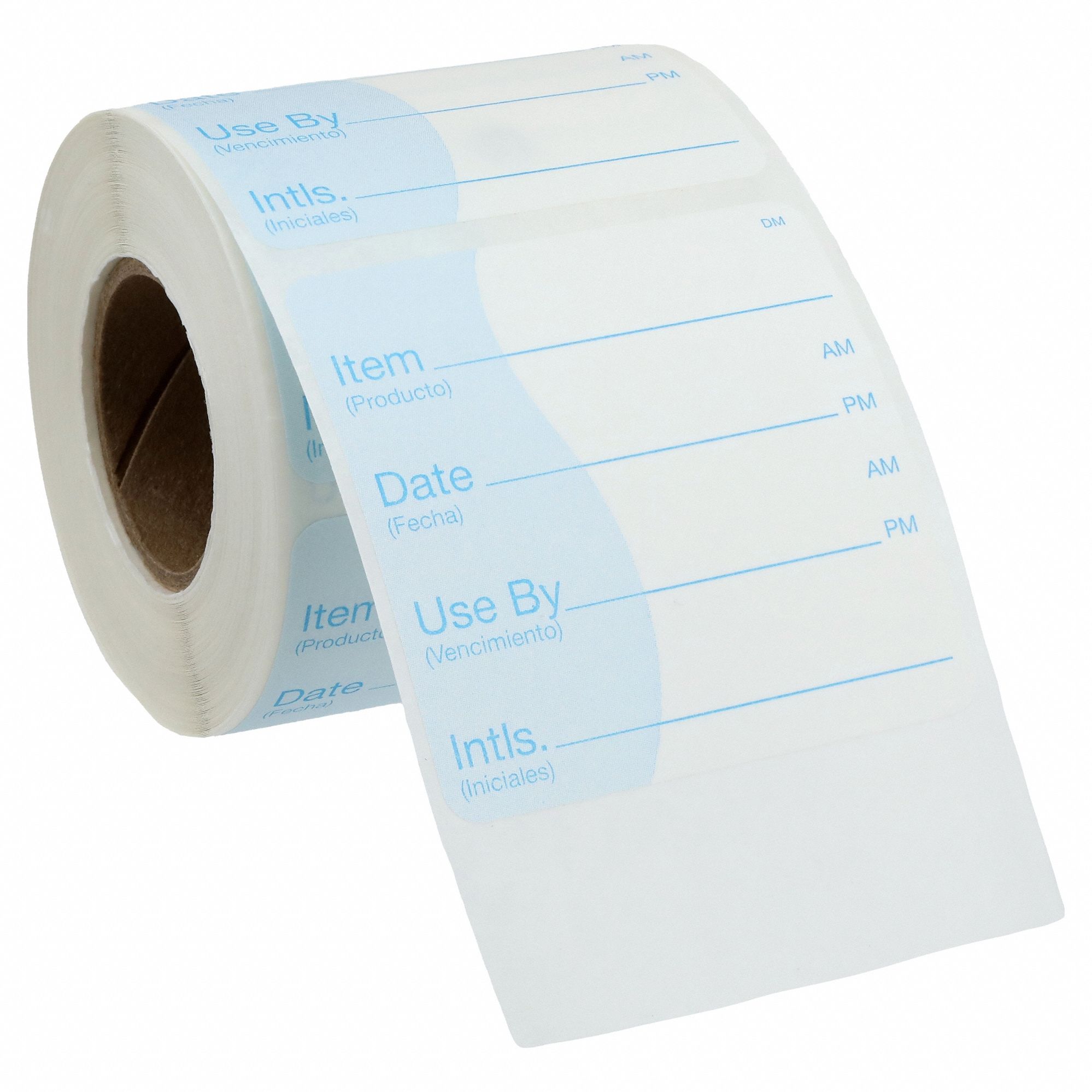 Shelf Life Label: Blue, Dissolvable Label, 250 Labels, 2 in Ht, 2 in Wd, 250 PK