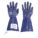 COATED GLOVES, M (8), 14 IN LENGTH, SANDY, NITRILE, COTTON, BLUE, GAUNTLET CUFF