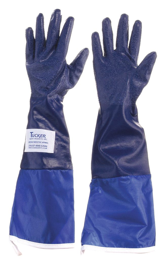 COATED GLOVES,NITRILE/L,BLUE,PR