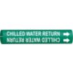 Chilled Water Return Snap-On Pipe Markers