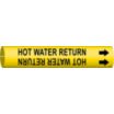 Hot Water Return Snap-On Pipe Markers
