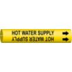 Hot Water Supply Snap-On Pipe Markers