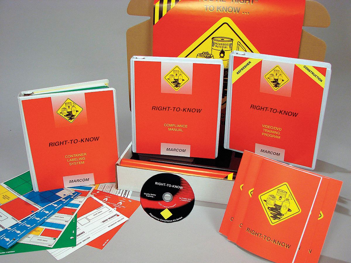 Safety Training Kit Dvd Chemical Hazmat Training English Grainger