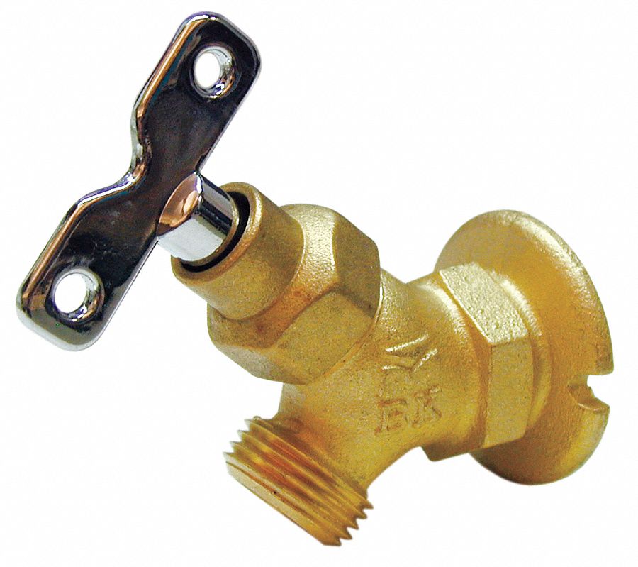 ANGLE SILLCOCK: LOOSE KEY, FNPT THREAD, CHROME PLATED, ¾ IN INLET SIZE