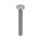 MACHINE SCREW, M3 THREAD, 25MM L, 18-8 SS, PLAIN FINISH, PAN, SLOTTED, METRIC, 100 PK