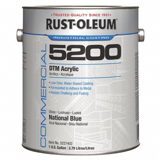 RUSTOLEUM High Gloss Interior/Exterior Paint, Water Base, National