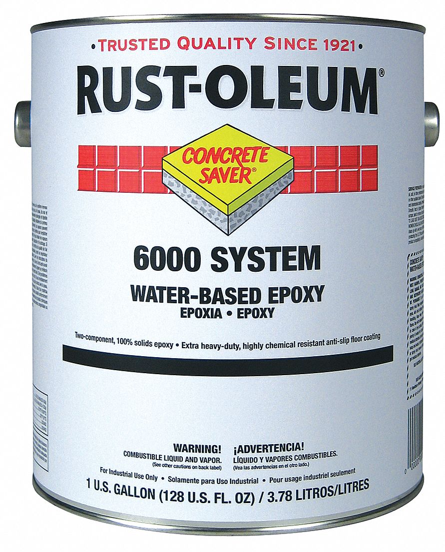 RUST OLEUM High Gloss Polyamine Epoxy Floor Coating Clear 1 Gal   6H050 AS02