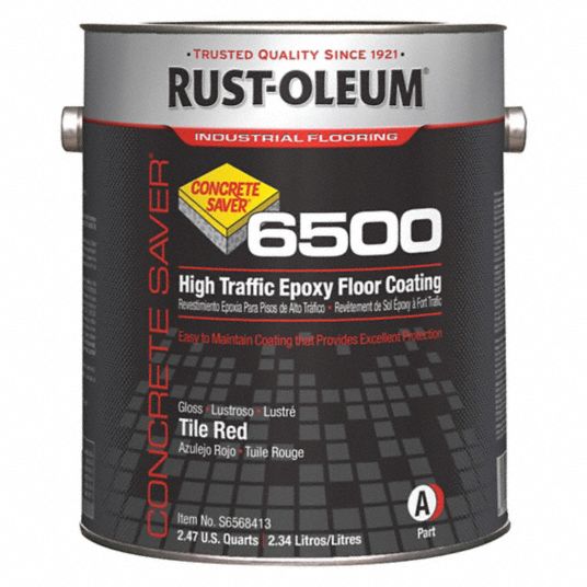 RUST-OLEUM High Gloss Polyamine Converted Epoxy Floor Coating, Tile Red