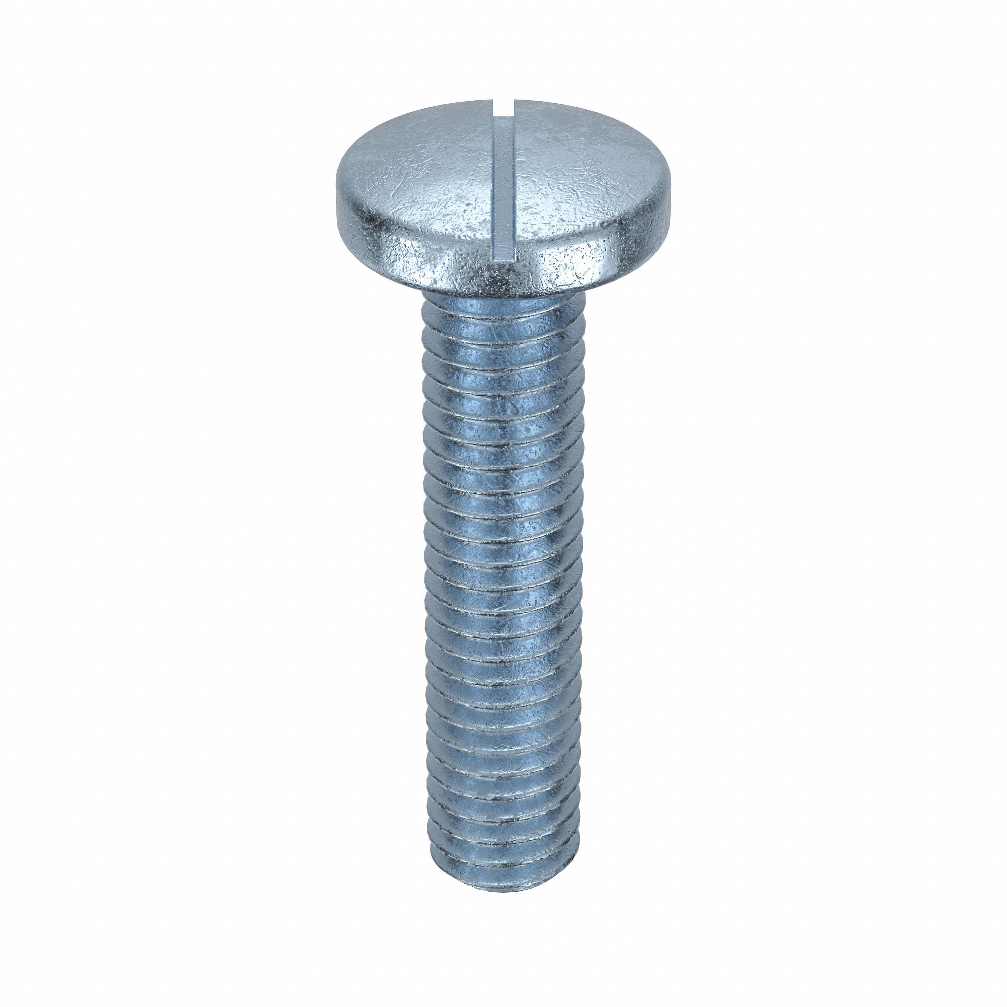 MACHINE SCREW, M3.5 THREAD SIZE, 16MM L, STEEL, ZINC PLATED, PAN, SLOTTED, METRIC, 100 PK