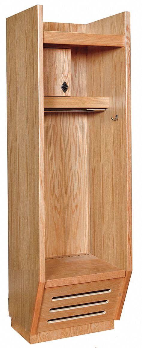 6HAZ8 - All Wood Open-Front Locker W24xD24xH84