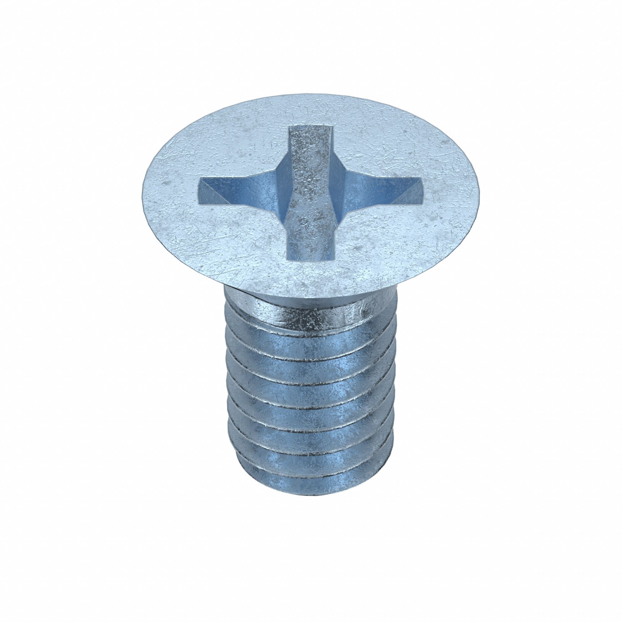 MACHINE SCREW, M2.5 THREAD, 5MM L, STEEL, ZINC PLATED, FLAT, PHILLIPS, METRIC, 100 PK