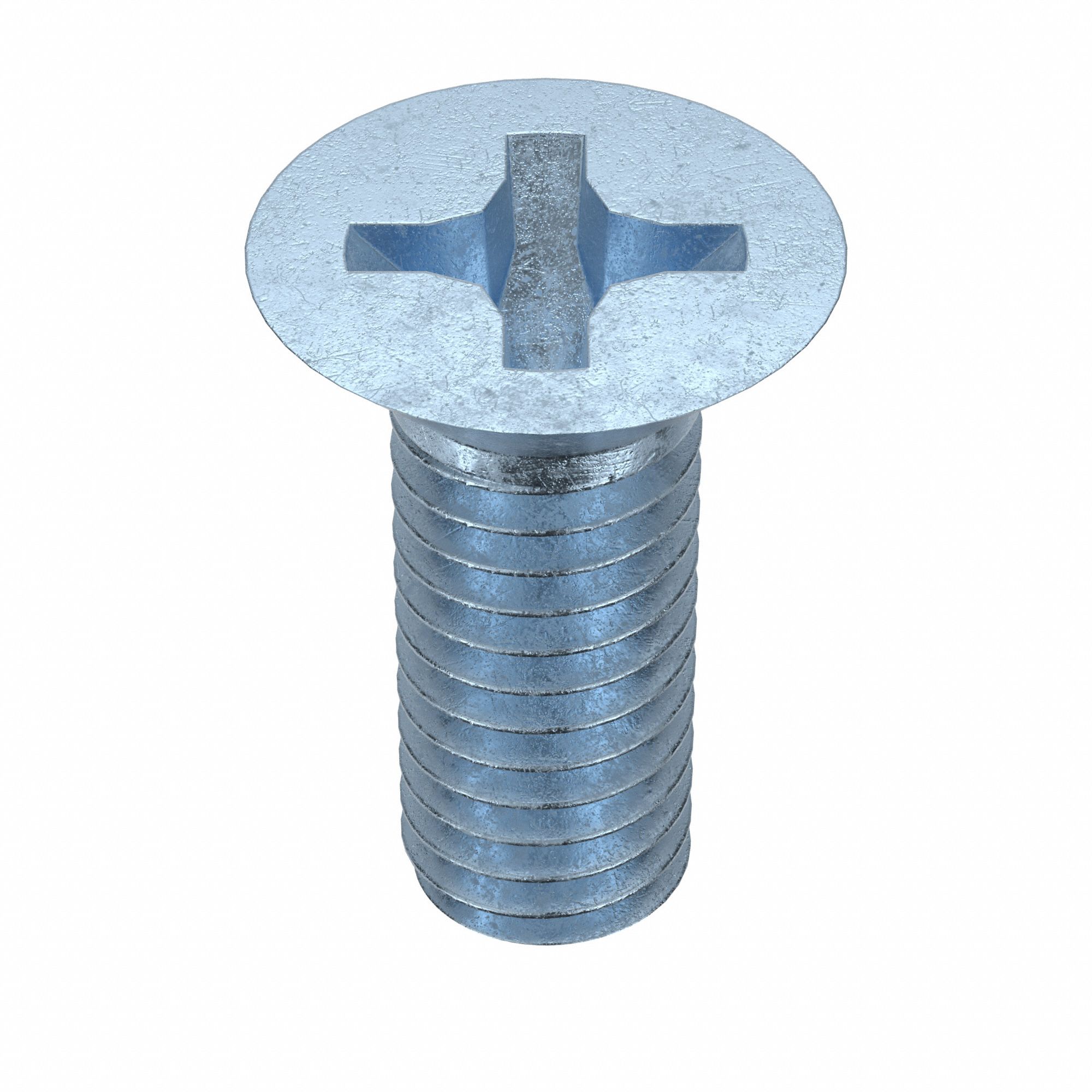 Machine Screw: M3x0.50 Thread Size, 8 mm Lg, Class 4.8, Steel, Zinc-Plated, Flat, Phillips, 100 PK