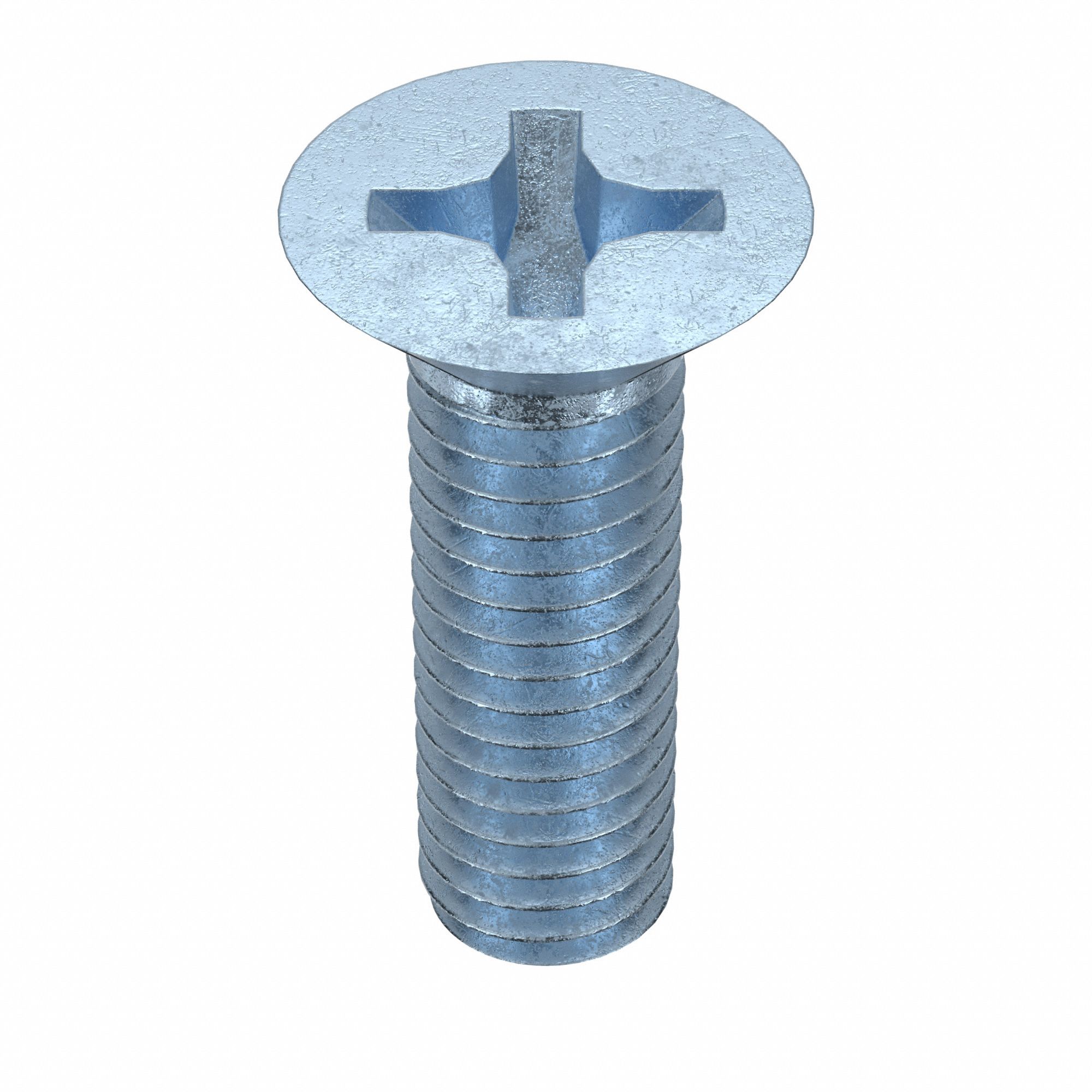 Machine Screw: M3x0.50 Thread Size, 10 mm Lg, Class 4.8, Steel, Zinc-Plated, Flat, Phillips, 100 PK