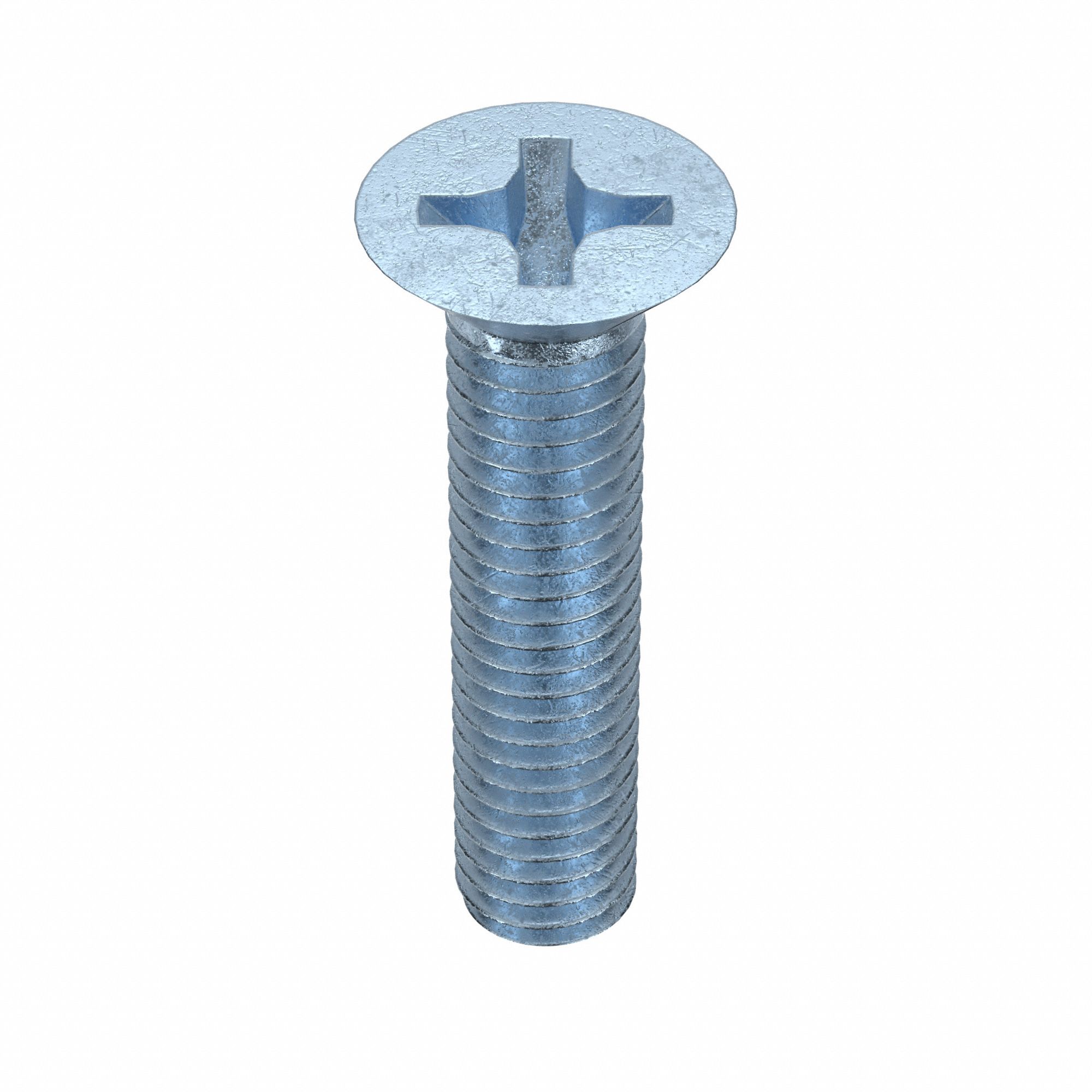 MACHINE SCREW, M3 THREAD SIZE, 14MM L, STEEL, ZINC PLATED, FLAT, PHILLIPS, METRIC, 100 PK