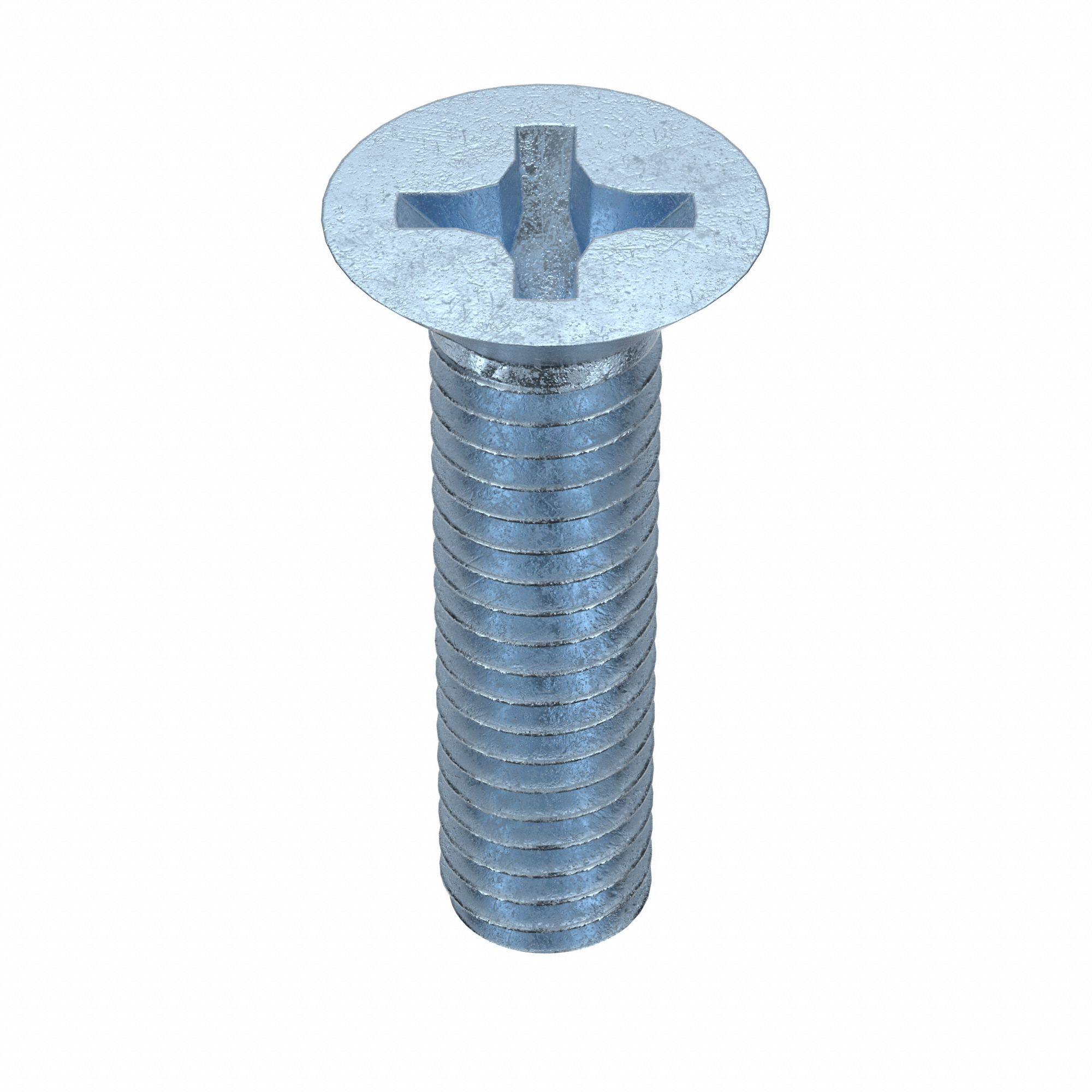 Machine Screw: M4x0.70 Thread Size, 16 mm Lg, Class 4.8, Steel, Zinc-Plated, Flat, Phillips, 100 PK
