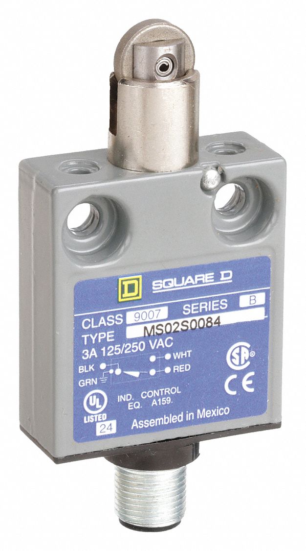 SQUARE D, SPDT, 6A @ 240V, General Purpose Limit Switch - 6HCG3