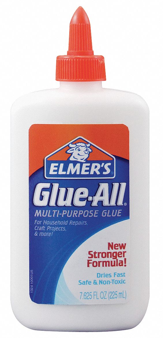 Glue, 7.63 oz Bottle, White, 1 EA