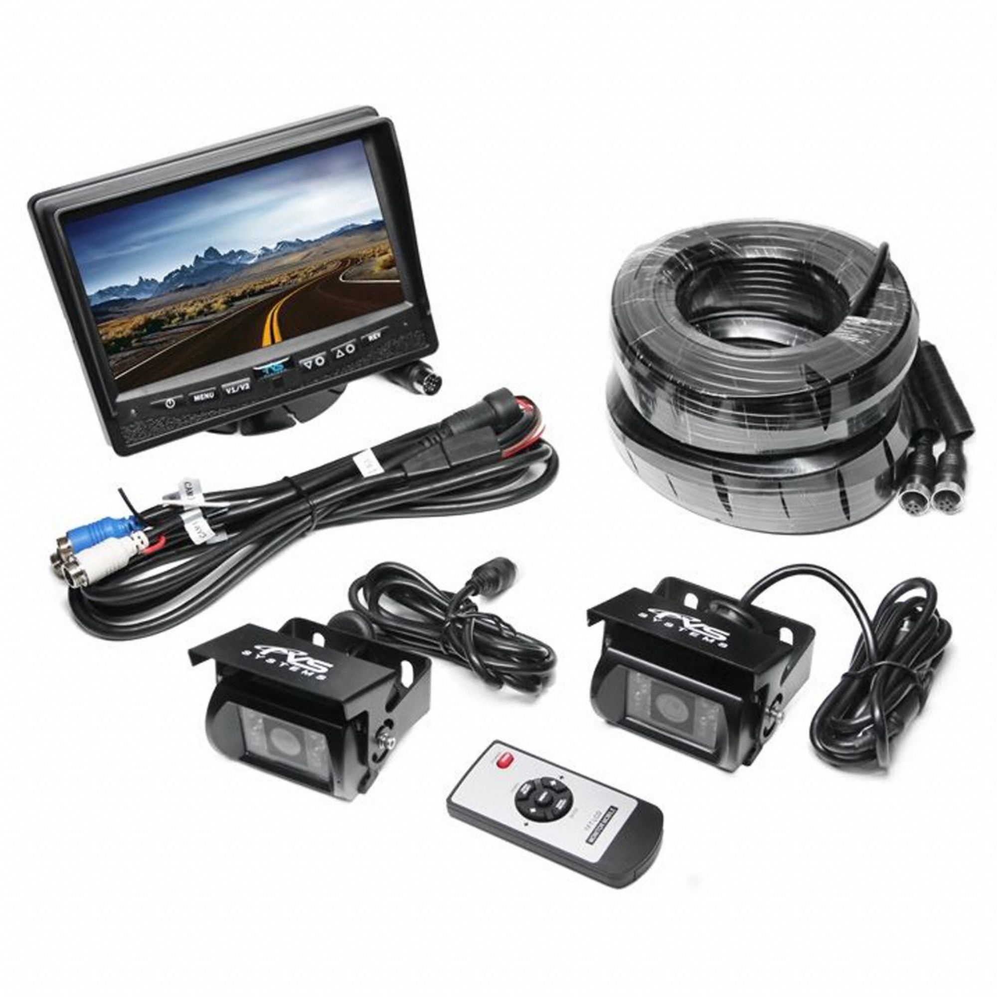 Rear View Camera System: CCD, TFT-LCD, 130° Viewing Angle, 410k Pixels