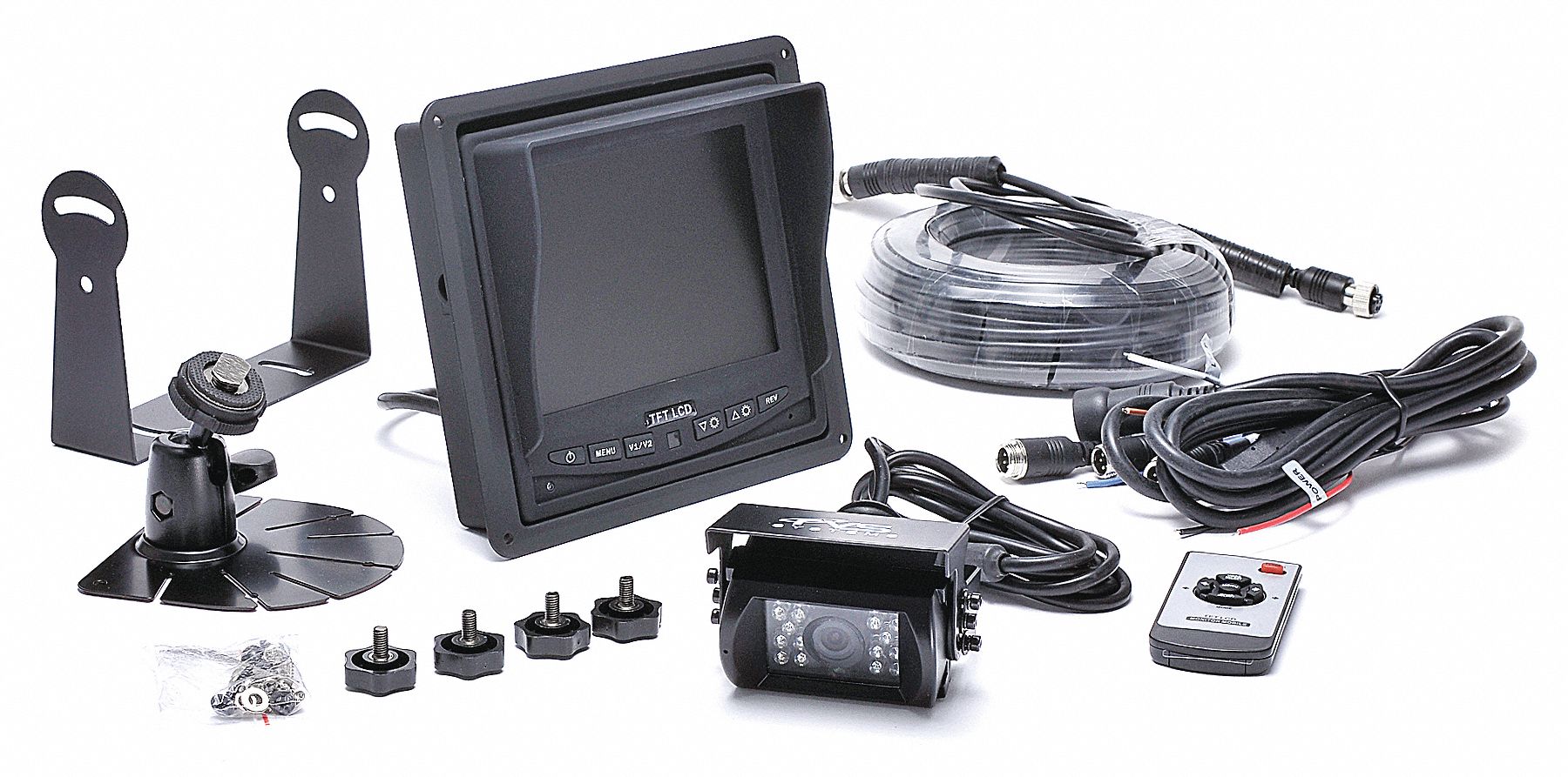 Rear View Camera System: CCD, TFT-LCD, 130° Viewing Angle