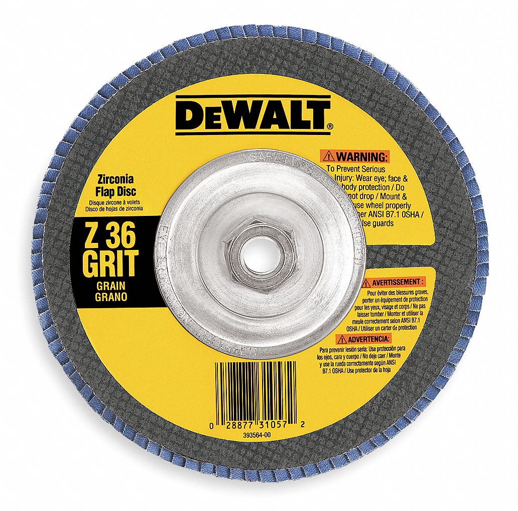 Arbor Mount Flap Disc, 7in, 40, Coarse