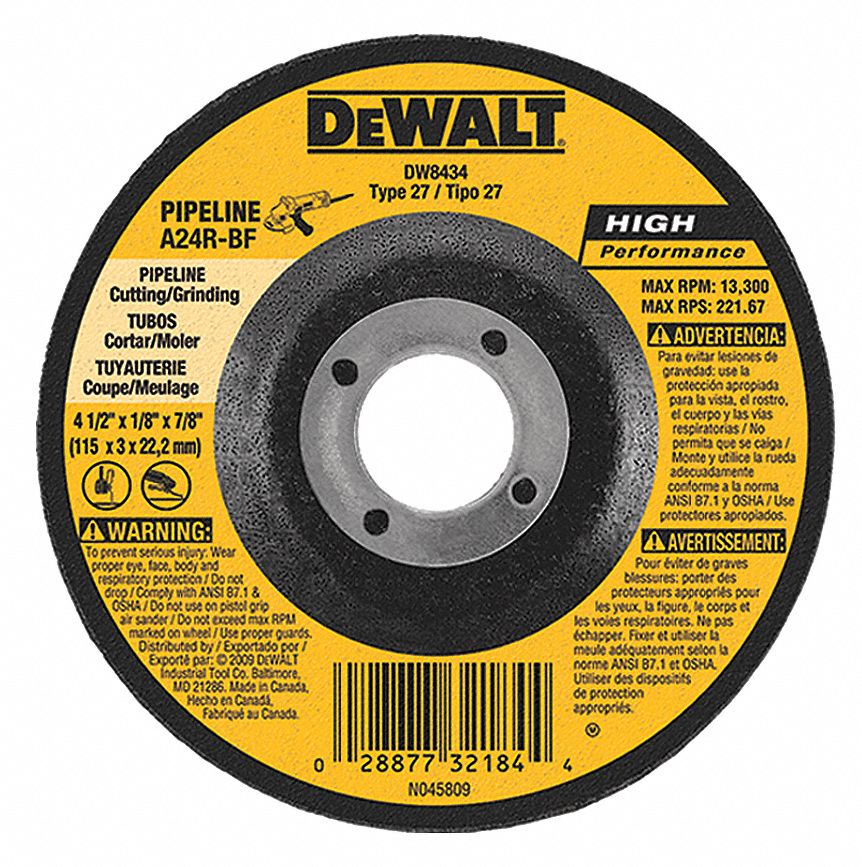 WHEEL GRIND PIPELINE TY27 6X1/8X7/8