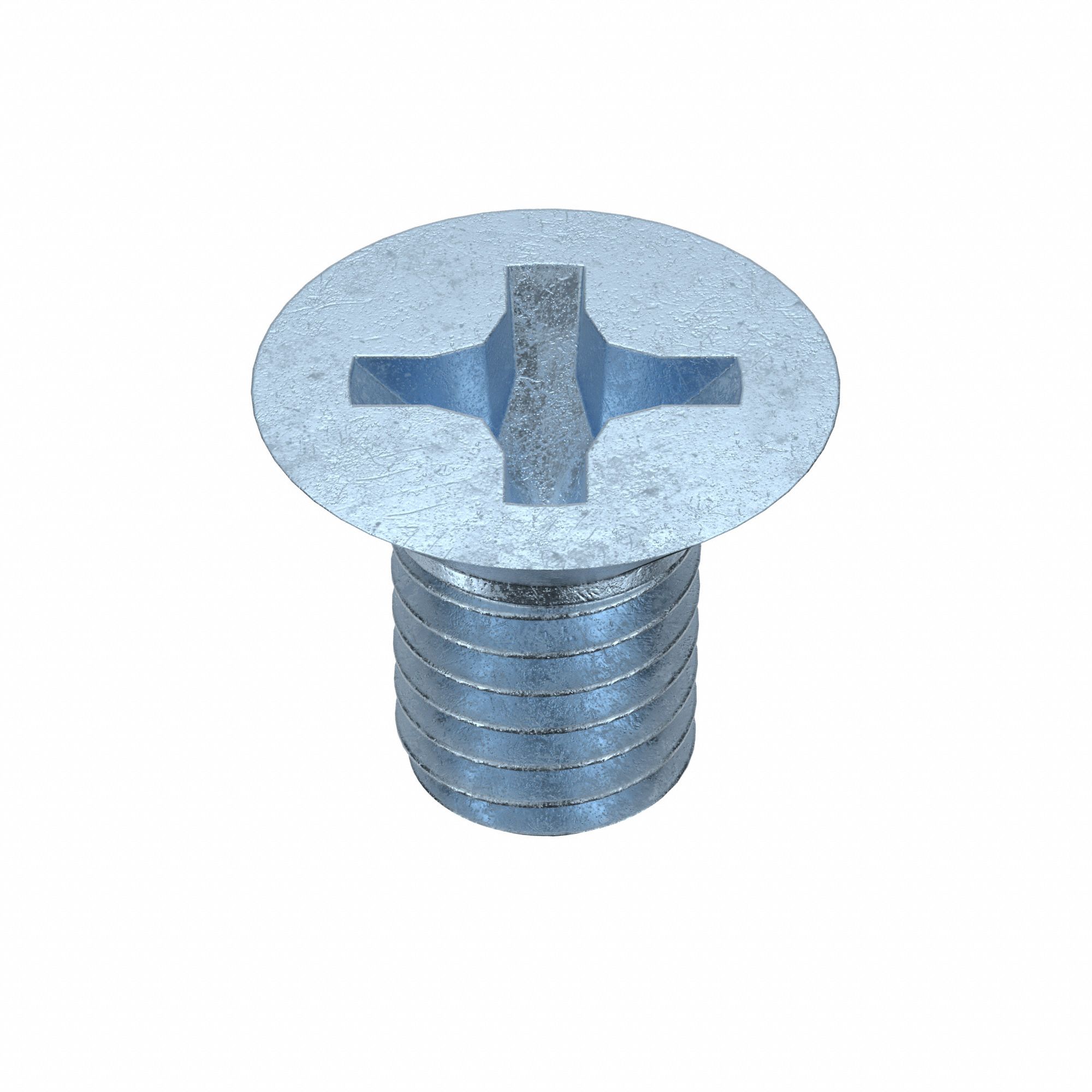 Machine Screw: M5x0.80 Thread Size, 8 mm Lg, Class 4.8, Steel, Zinc-Plated, Flat, Phillips, 100 PK