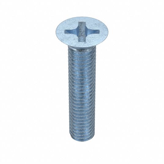 M6 Thread Size, 30 mm Lg, Machine Screw - 6HE27