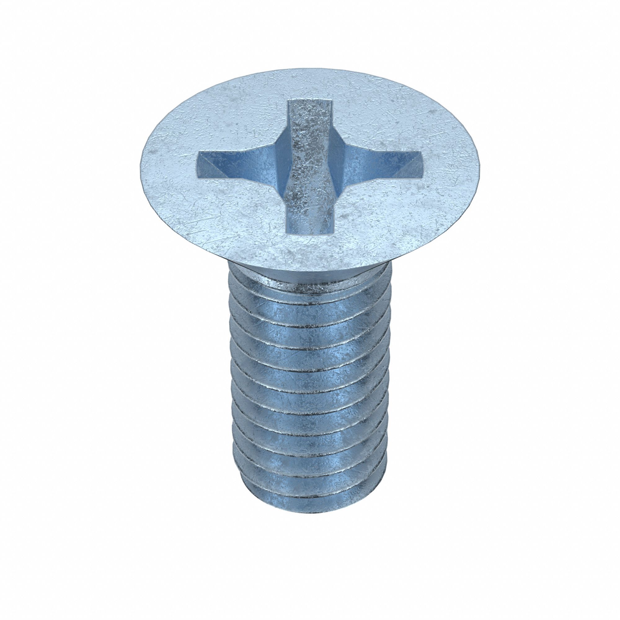 Machine Screws: M4x0.70 Thread Size, 10 mm Lg, Steel, Zinc-Plated, Flat, JIS Phillips, 25 PK