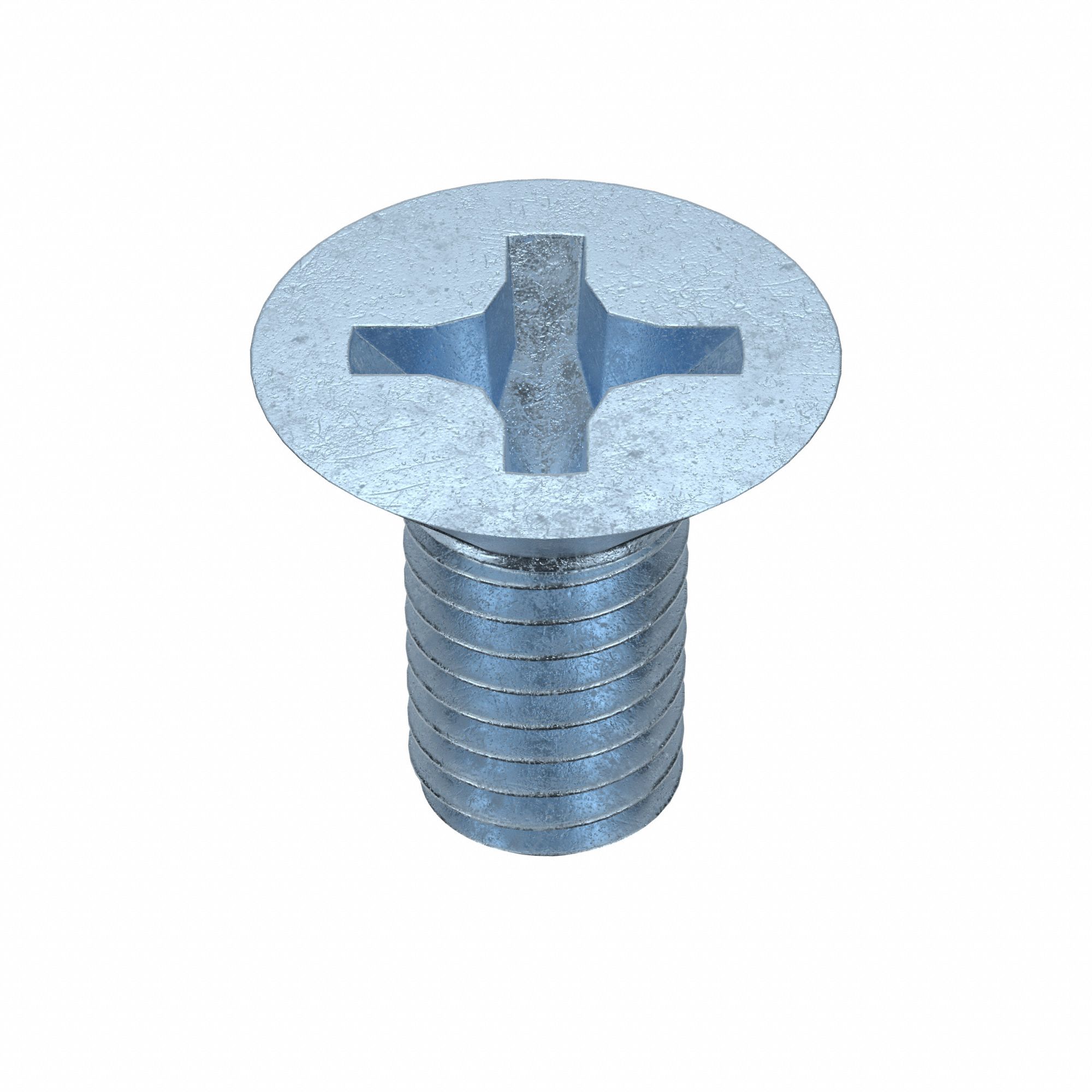 Machine Screws: M5x0.80 Thread Size, 10 mm Lg, Steel, Zinc-Plated, Flat, JIS Phillips, 25 PK