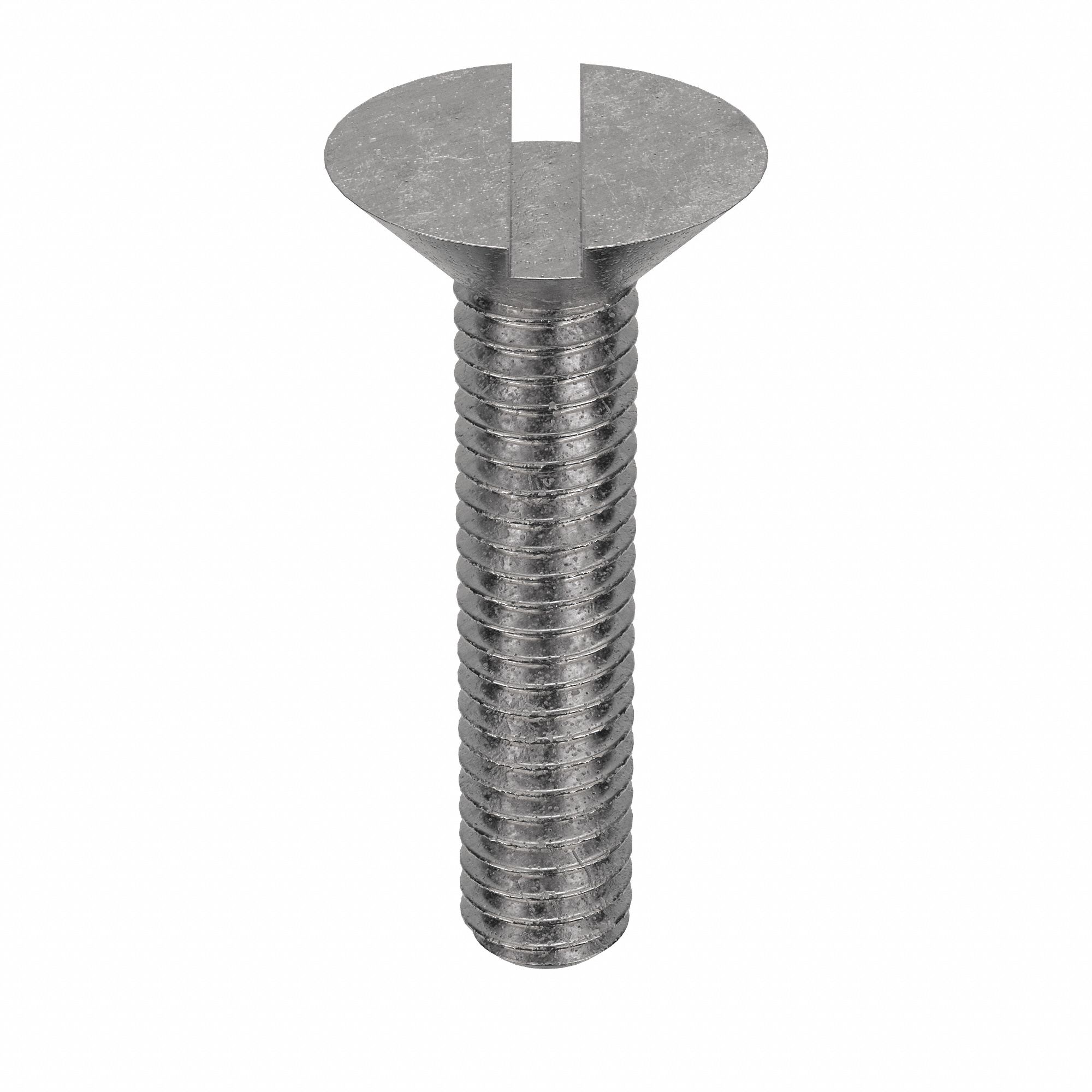 Machine Screw: M4x0.70 Thread Size, 20 mm Lg, 18-8, Stainless Steel, Plain, Flat, Slotted, 100 PK
