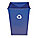 RECYCLING CONTAINER,BLUE,35 GAL.