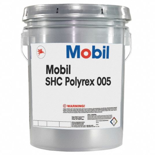 MOBIL White, Polyurea, High Temperature Grease, 5 gal, 00 NLGI Grade ...