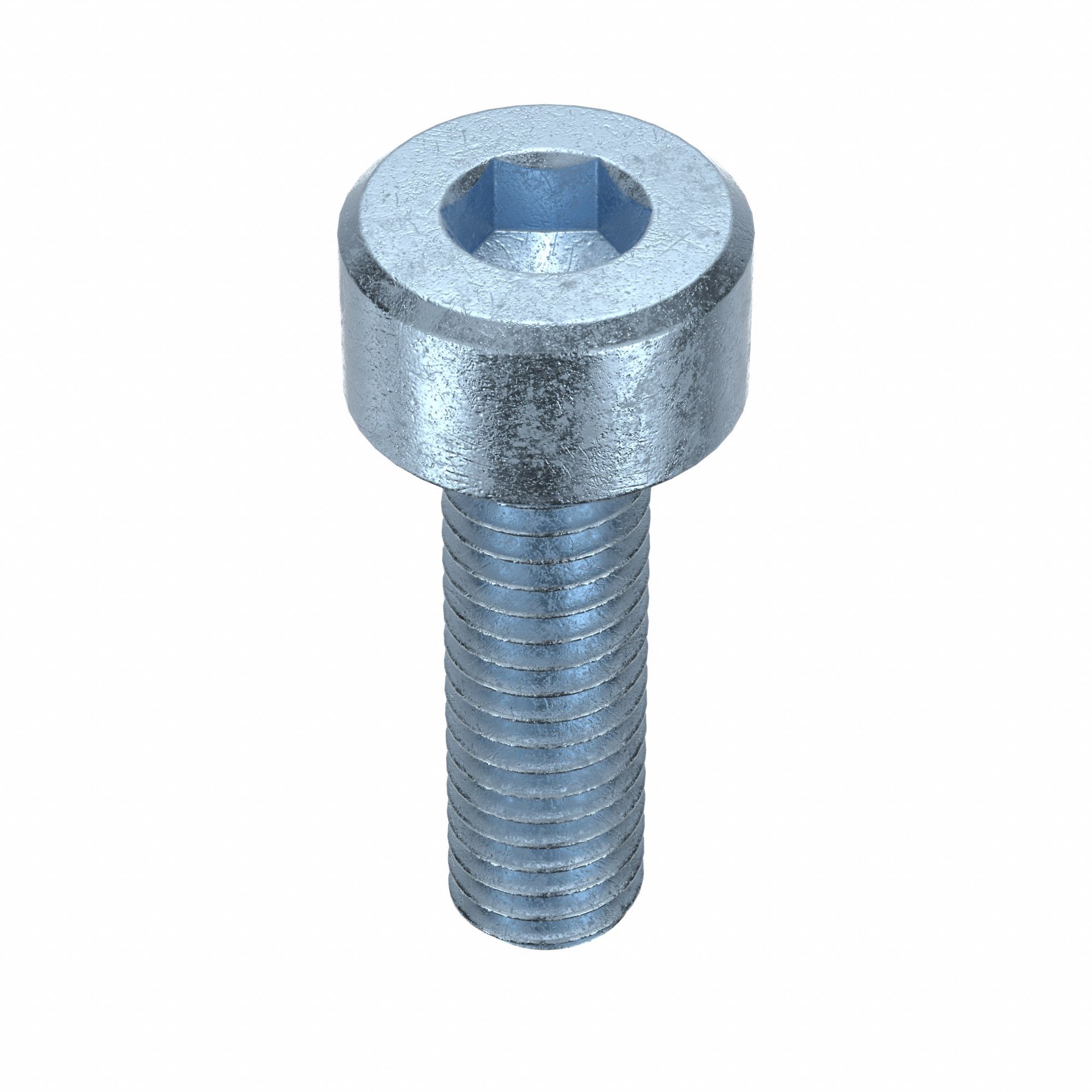 Socket Head Cap Screw: M3x0.50 Thread Size, 10 mm Lg, Std, Zinc Plated, Alloy Steel, 100 PK