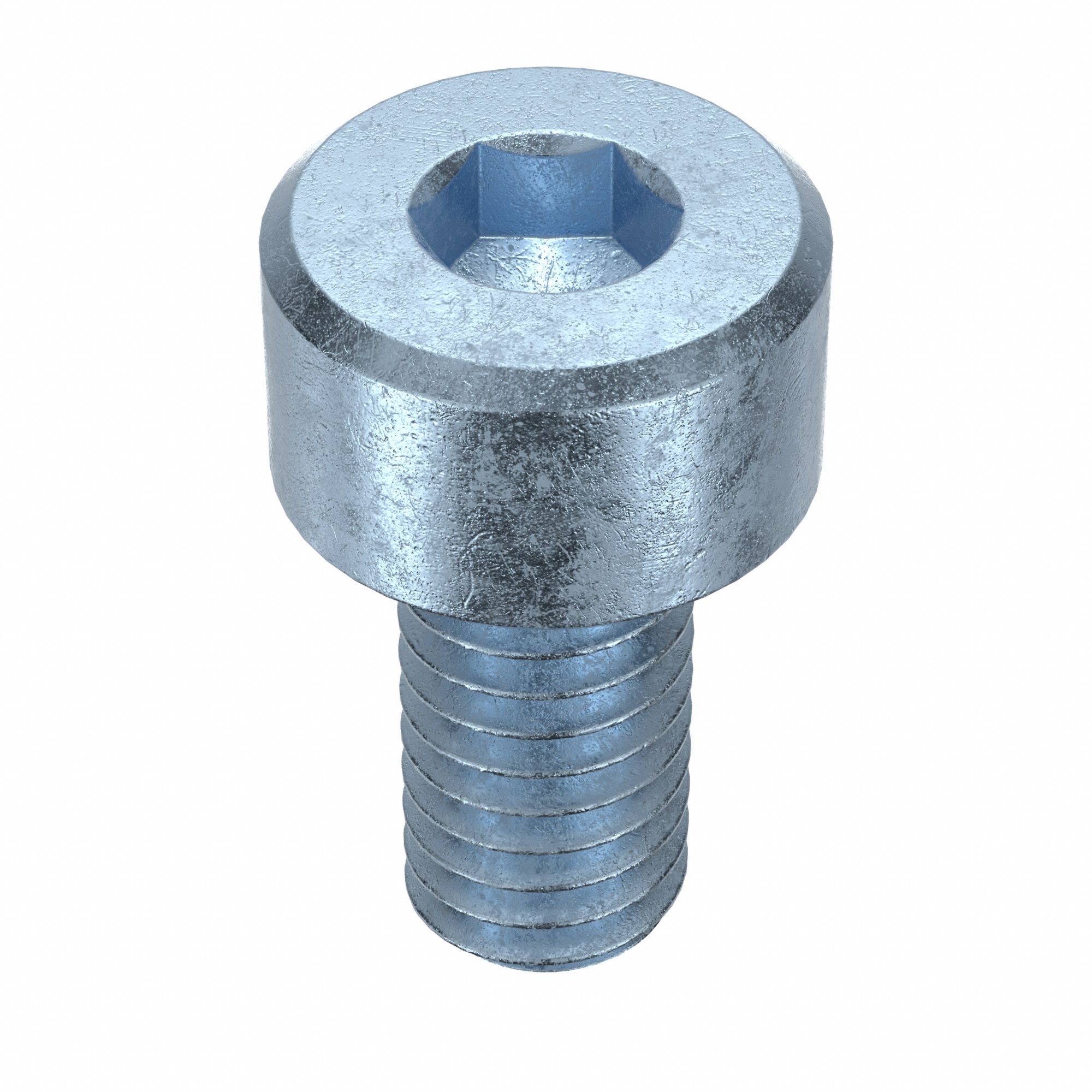 Socket Head Cap Screw: M4x0.70 Thread Size, 8 mm Lg, Std, Zinc Plated, Alloy Steel, 100 PK