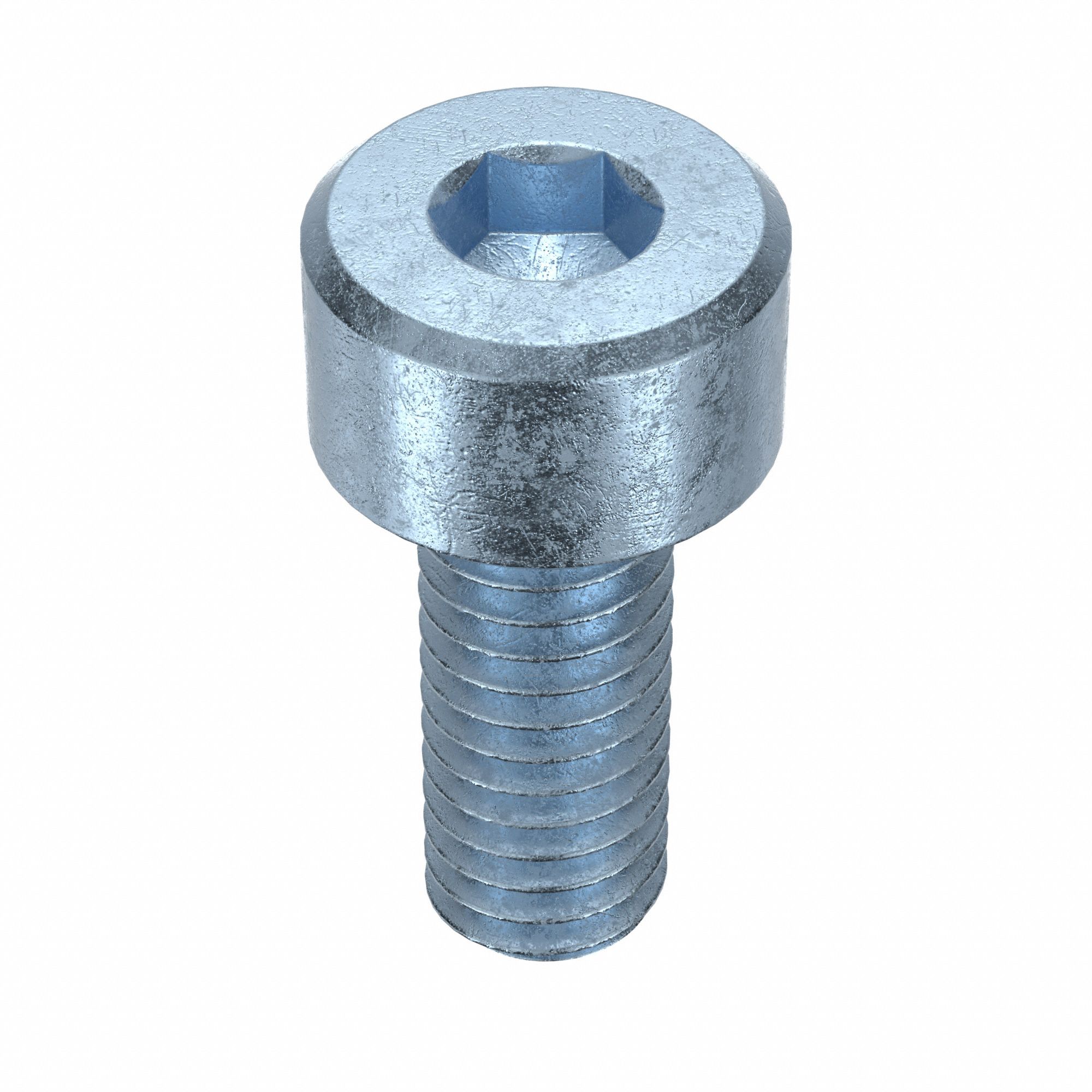 Socket Head Cap Screw: M4x0.70 Thread Size, 10 mm Lg, Std, Zinc Plated, Alloy Steel, 100 PK