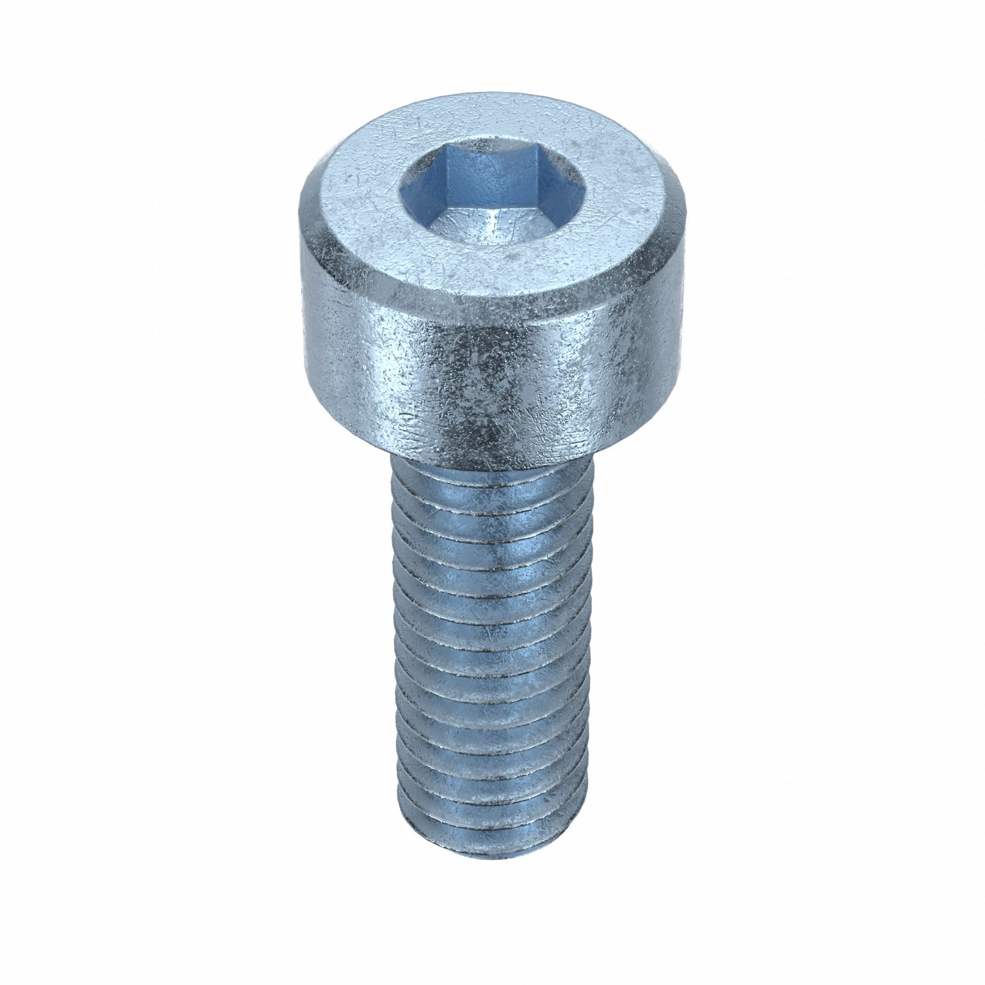 Socket Head Cap Screw: M4x0.70 Thread Size, 12 mm Lg, Std, Zinc Plated, Alloy Steel, 100 PK