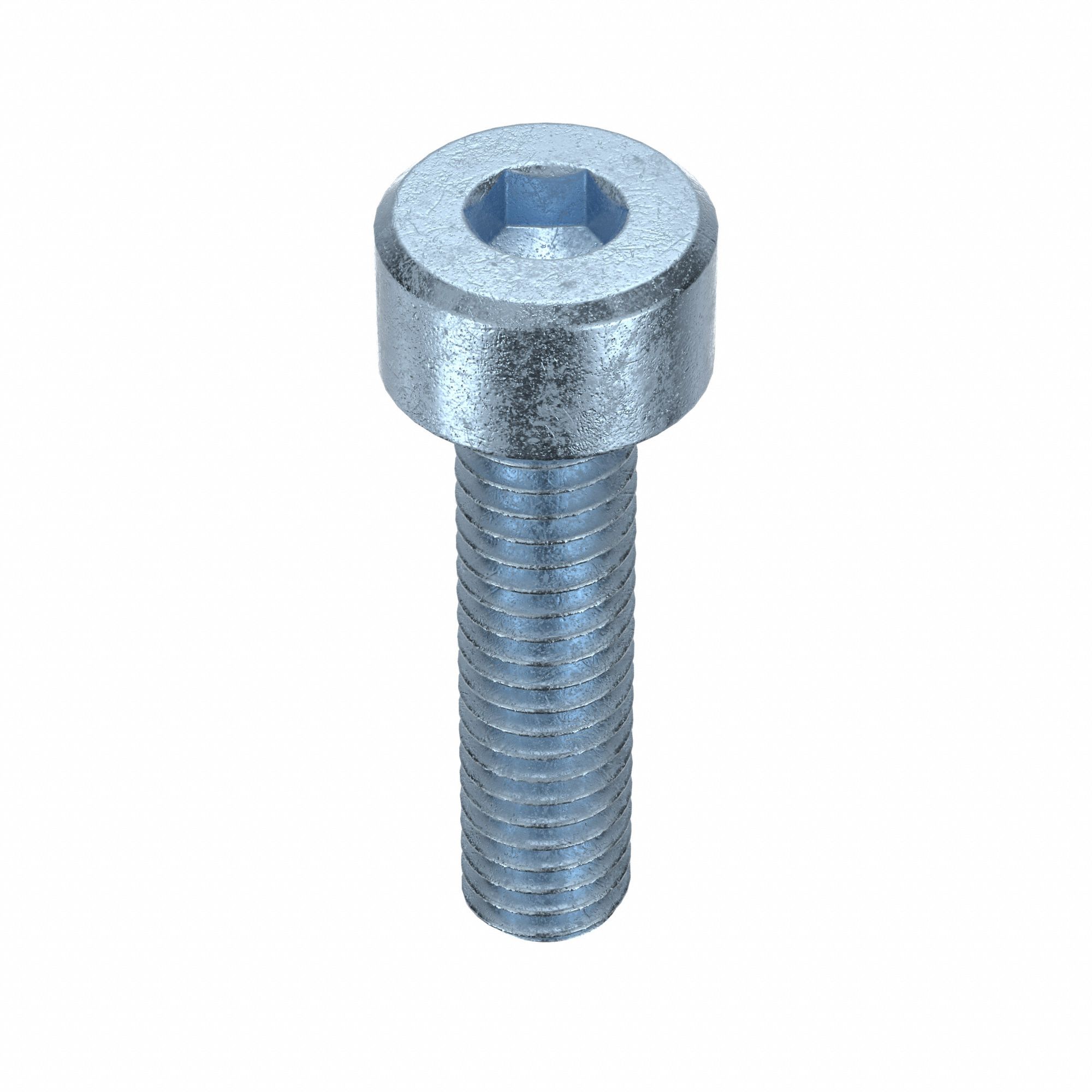 Socket Head Cap Screw: M4x0.70 Thread Size, 16 mm Lg, Std, Zinc Plated, Alloy Steel, 100 PK