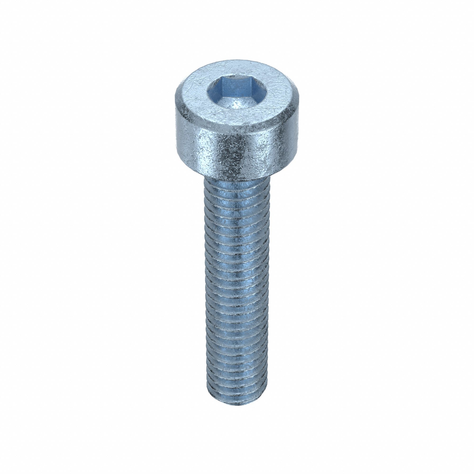 Socket Head Cap Screw: M4x0.70 Thread Size, 20 mm Lg, Std, Zinc Plated, Alloy Steel, 100 PK