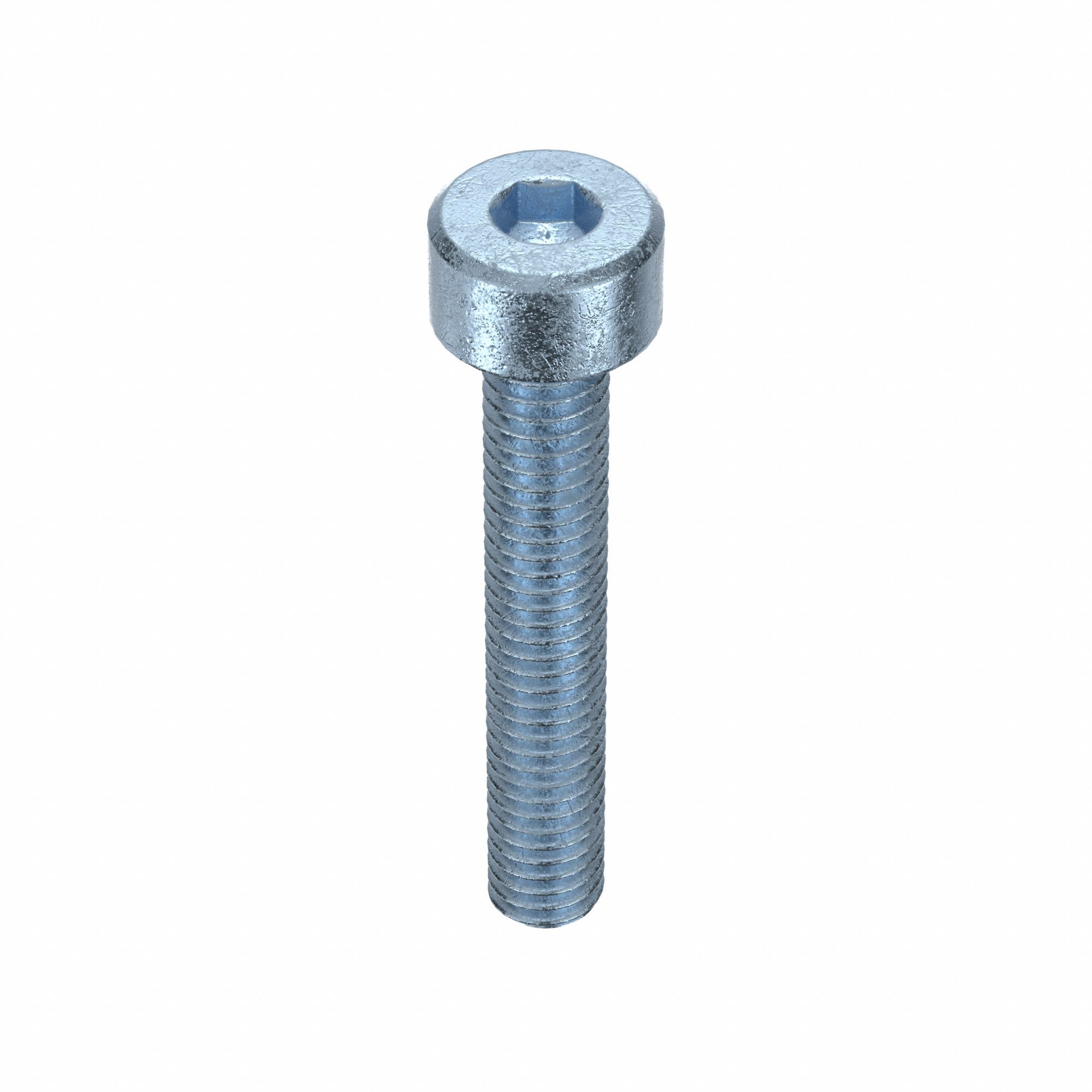 Socket Head Cap Screw: M4x0.70 Thread Size, 25 mm Lg, Std, Zinc Plated, Alloy Steel, 100 PK