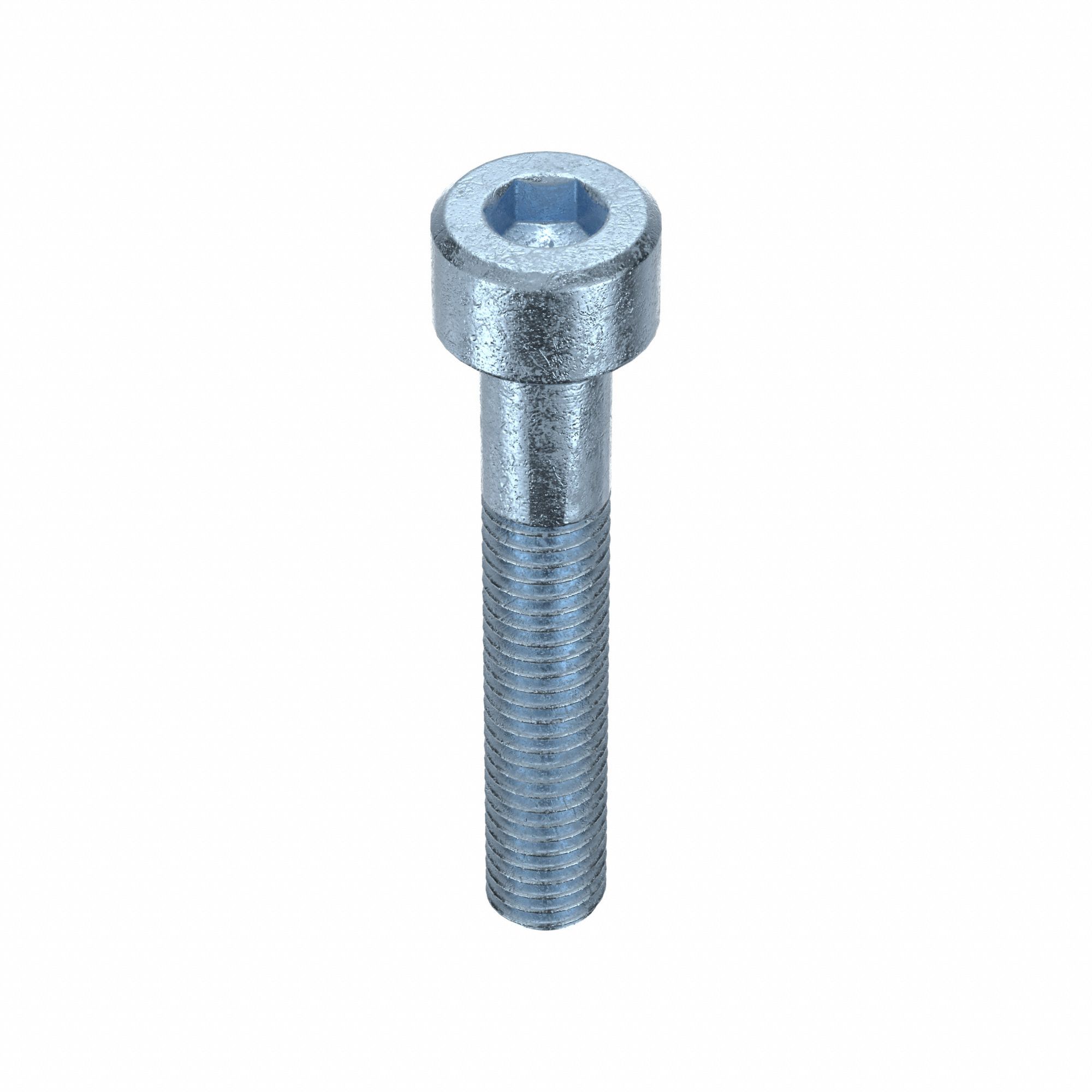 Socket Head Cap Screw: M5x0.80 Thread Size, 30 mm Lg, Std, Zinc Plated, Alloy Steel, 100 PK