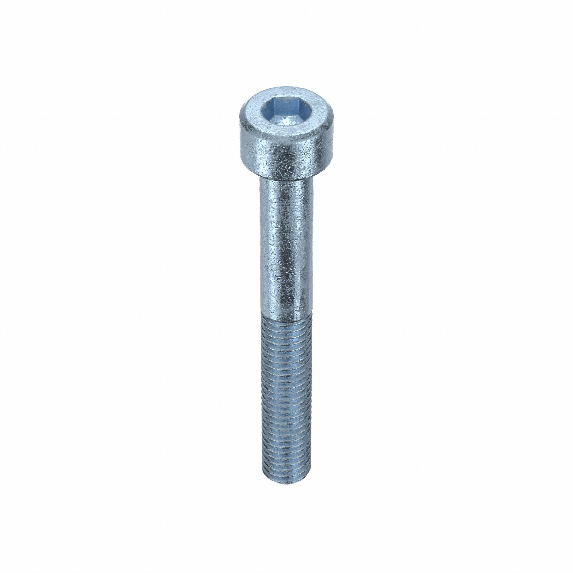 Socket Head Cap Screw: M5x0.80 Thread Size, 40 mm Lg, Std, Zinc Plated, Alloy Steel, 100 PK