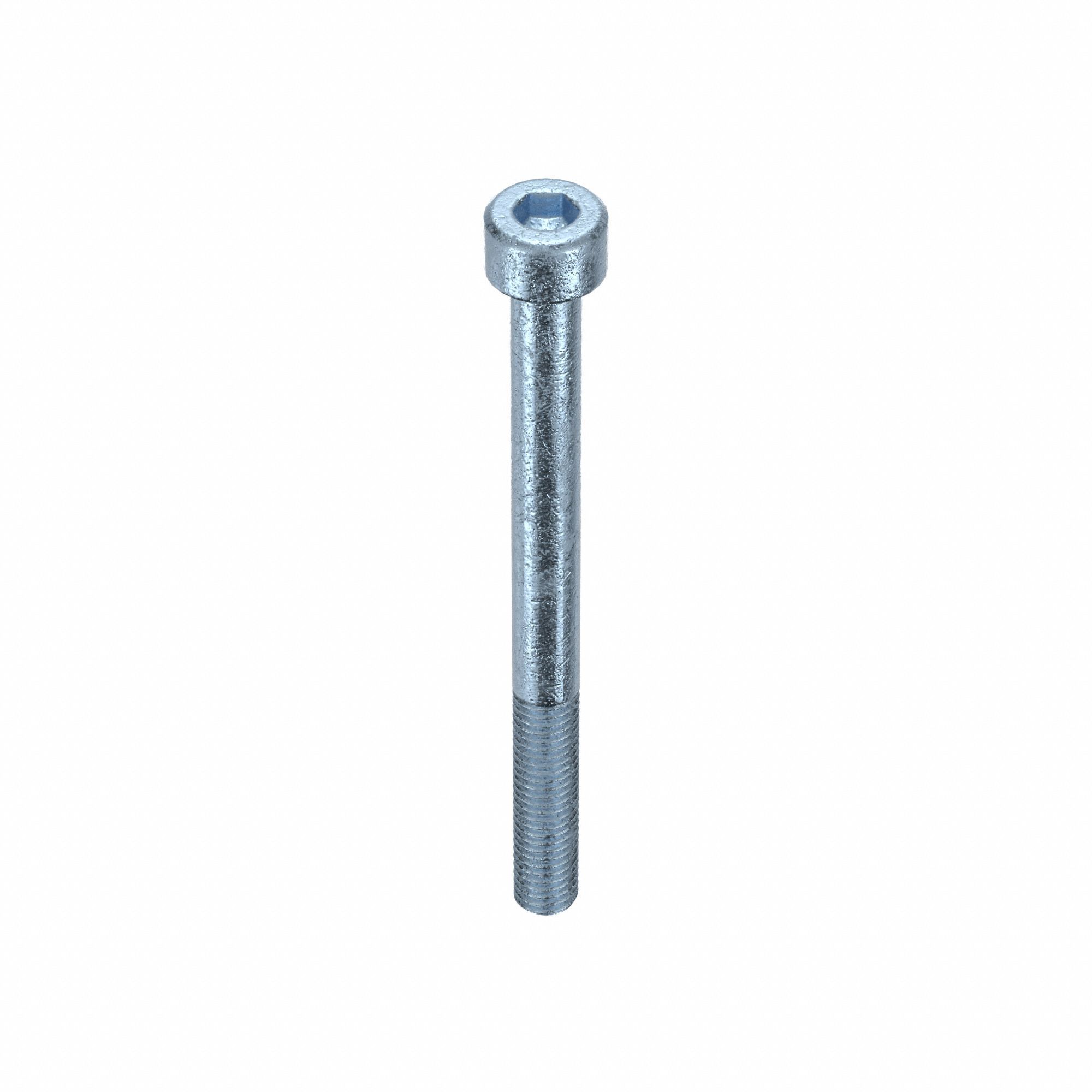 Socket Head Cap Screw: M5x0.80 Thread Size, 60 mm Lg, Std, Zinc Plated, Alloy Steel, 25 PK