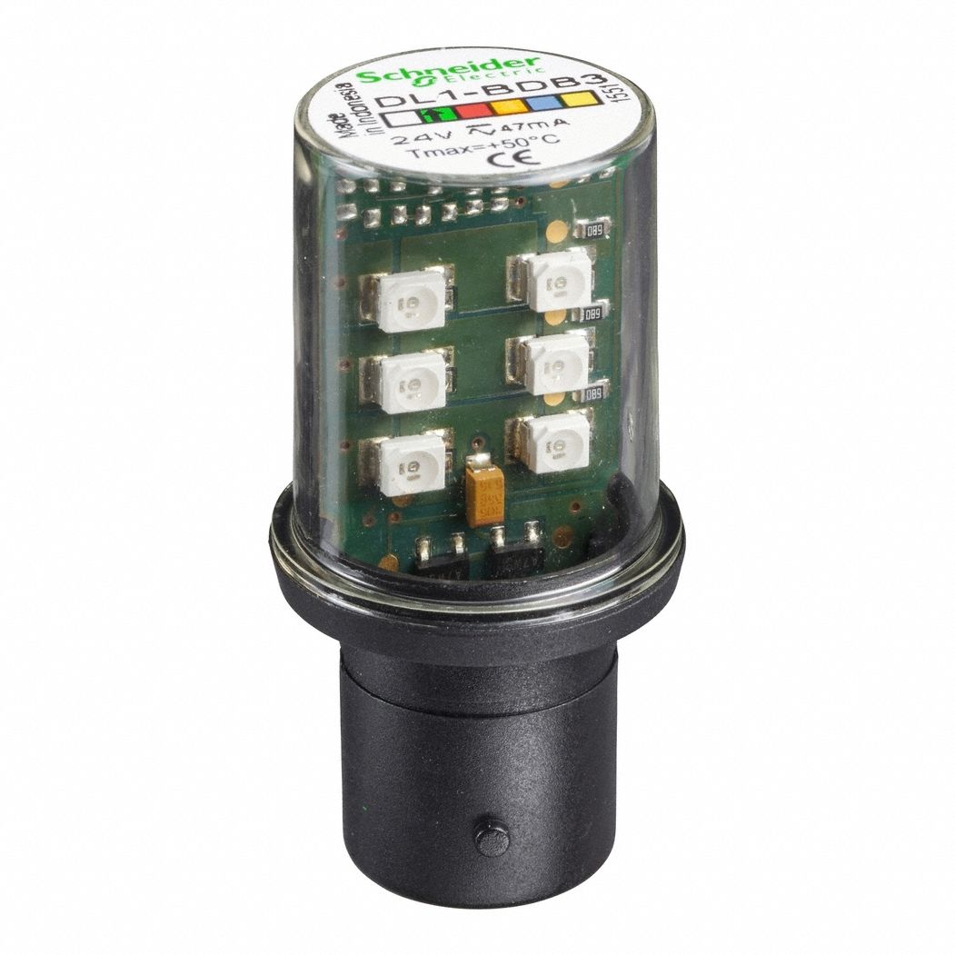 AMPOULE DEL COMPACTE ET STABLE, BAÏONNETTE DOUBLE CONTACT (BA15D), 24VCA/CC, 47 MW