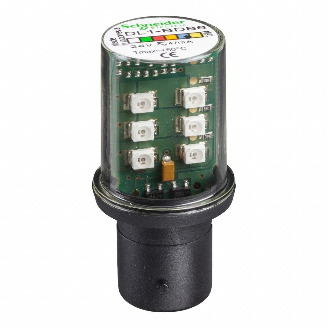 AMPOULE DEL COMPACTE ET STABLE, BAÏONNETTE DOUBLE CONTACT (BA15D), 24VCA/CC, 47 MW