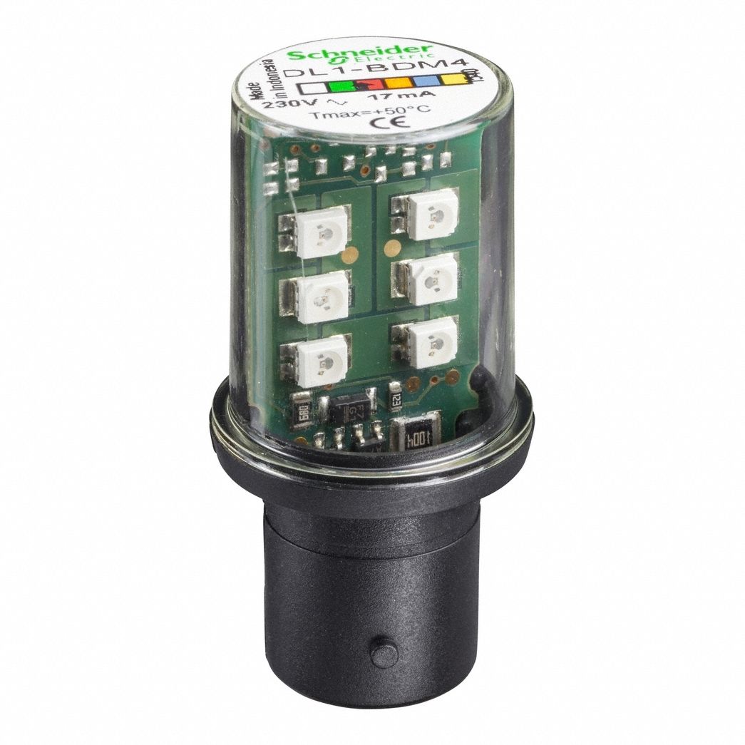 AMPOULE DEL COMPACTE ET STABLE, CONTACT SIMPLE BAÏONNETTE (BA15S), 120VCA/DC, 17 MW