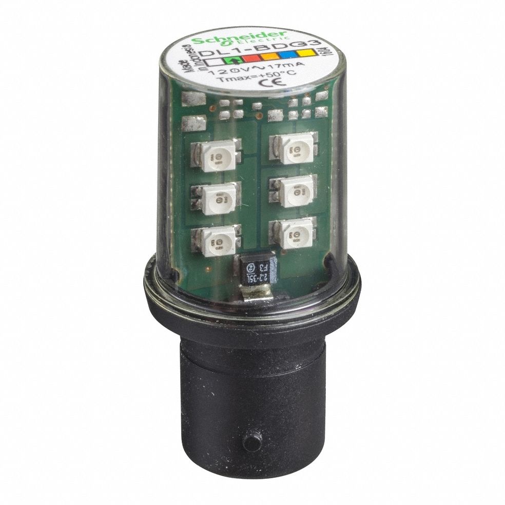AMPOULE DEL COMPACTE ET STABLE, DOUBLE CONTACT BAÏONNETTE (BA15D), 120VCA/DC, 17 MW