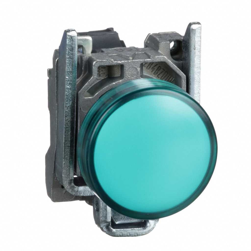 Pilot Light: 22 mm Panel Mounting Size, Green, LED, XB4 Series